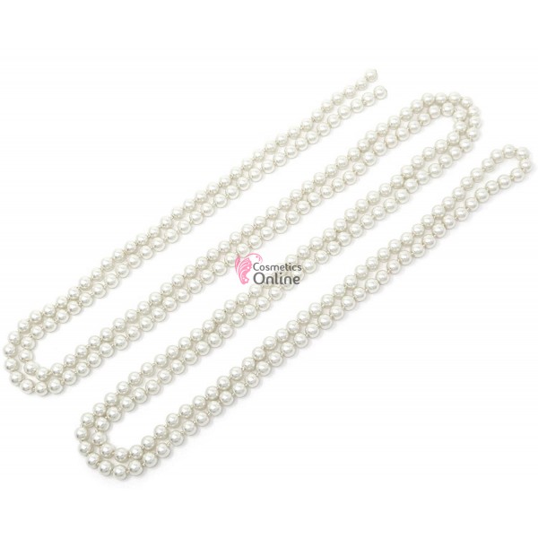 Accesoriu modern pentru decor par WED10AA cu Perle Albe de 100cm